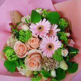 画像: アレンジメント - グリーン・ピンク系